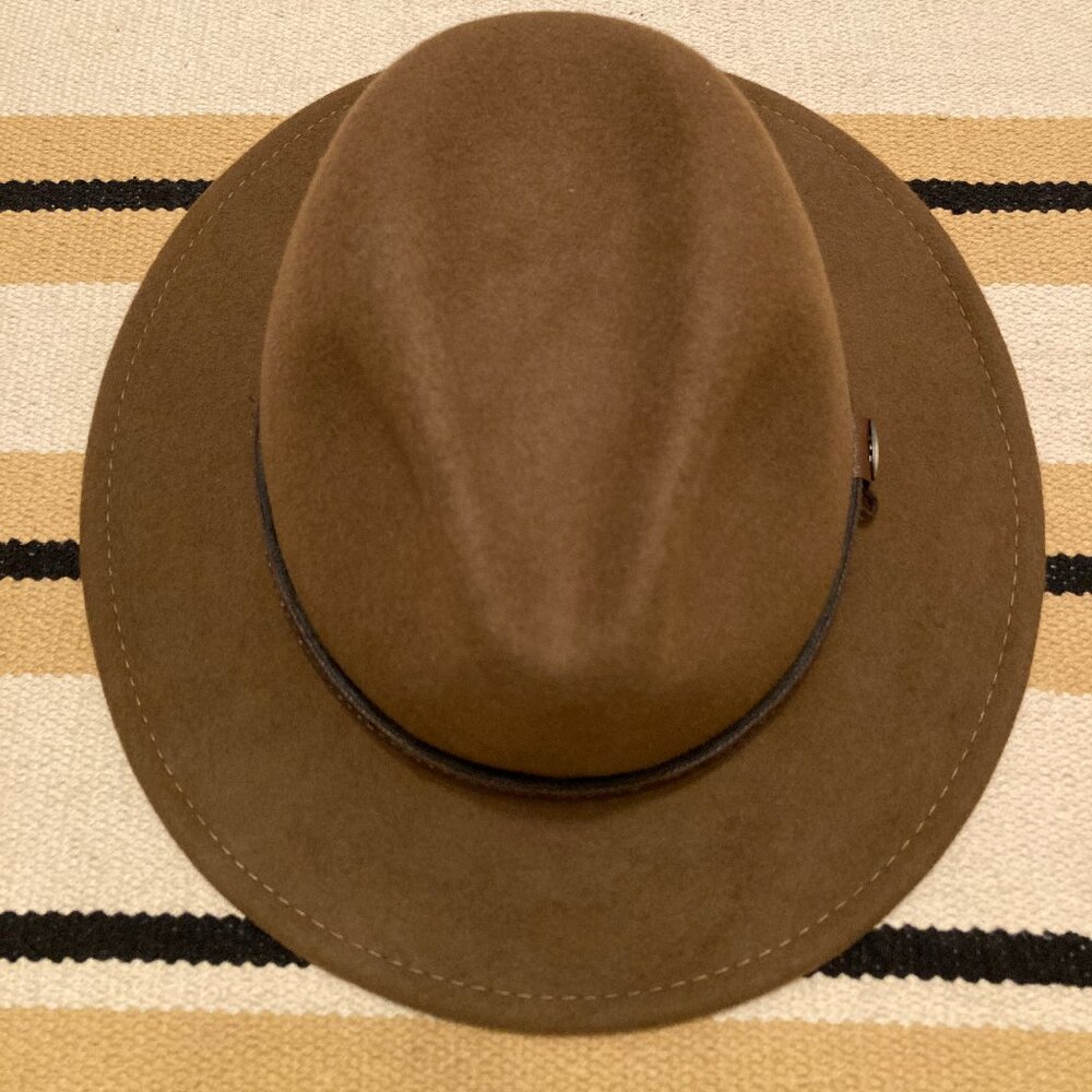 Fishing Crushable Felt Fedora, Scala, Size Large, 7 1/8 - 7 1/4, 58-59